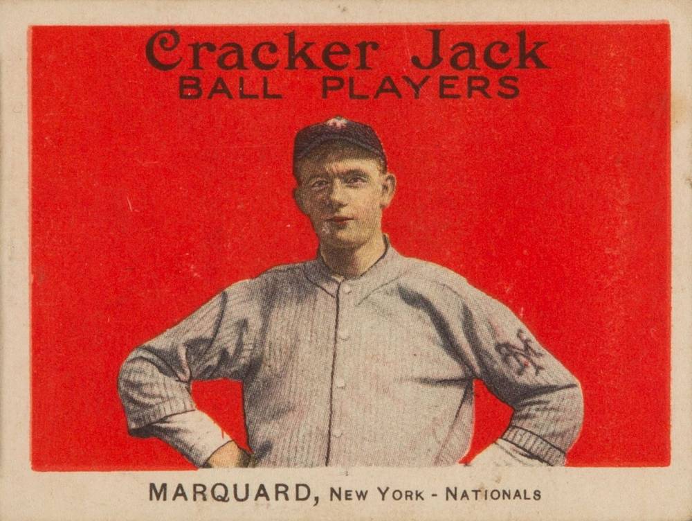1914 Cracker Jack Rube Marquard #43 Baseball Card