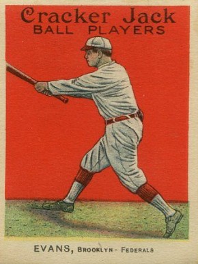 1914 Cracker Jack EVANS, Brooklyn-Federals #128 Baseball Card