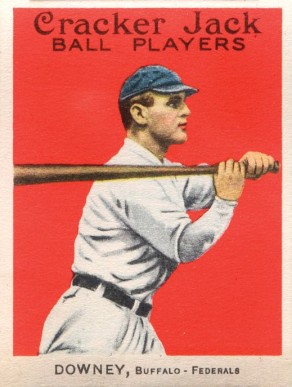 1914 Cracker Jack DOWNEY, Buffalo-Federals #107 Baseball Card