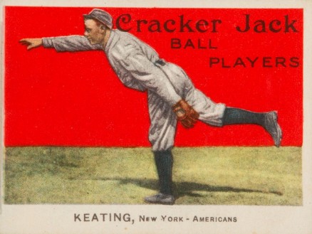 1914 Cracker Jack KEATING, New York-Americans #95 Baseball Card