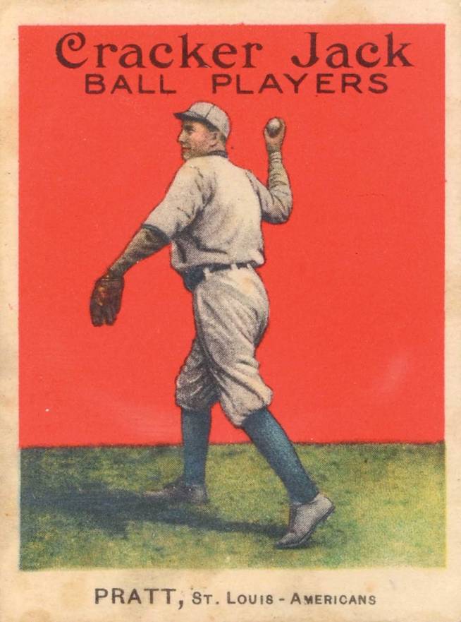 1914 Cracker Jack Del Pratt #93 Baseball Card