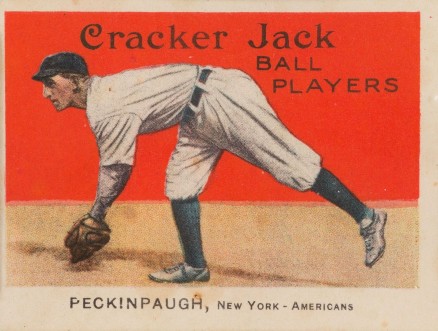1914 Cracker Jack PECKINPAUGH, New York-Americans #91 Baseball Card