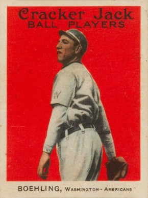 1914 Cracker Jack BOEHLING, Washington-Americans #72 Baseball Card