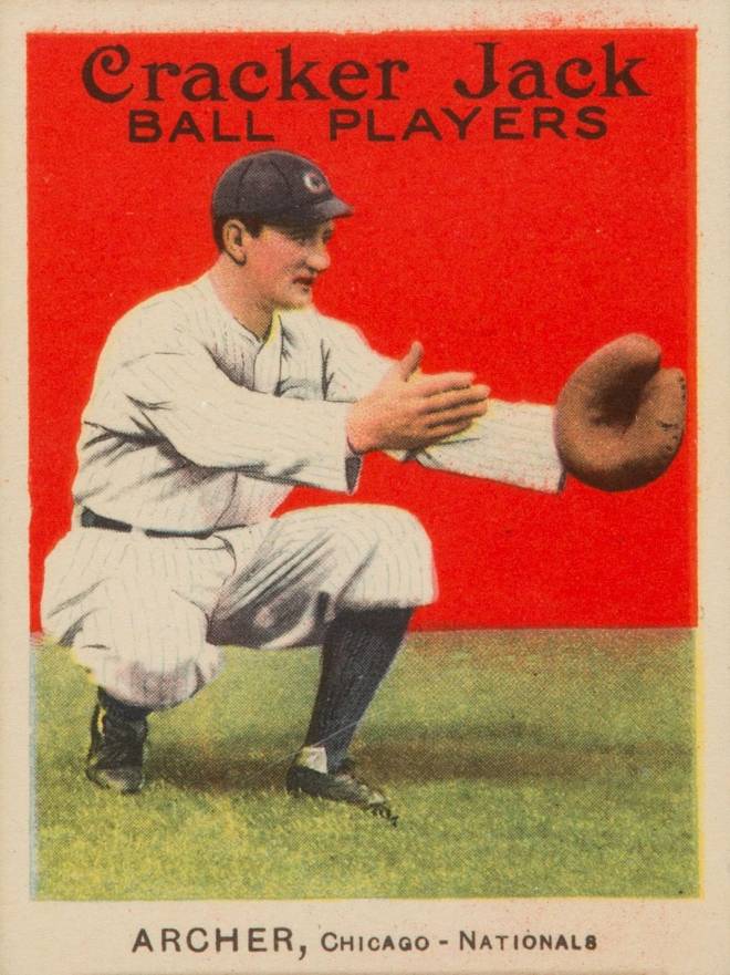1914 Cracker Jack Archer, Chicago-Nationals #64 Baseball Card