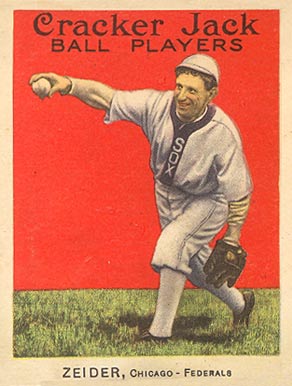 1914 Cracker Jack Rollie Zeider #60 Baseball Card