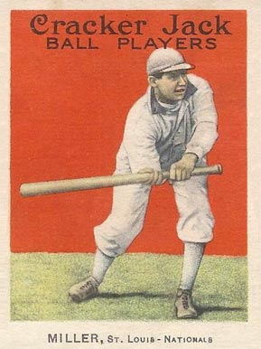 1914 Cracker Jack MILLER, St. Louis-Nationals #49 Baseball Card