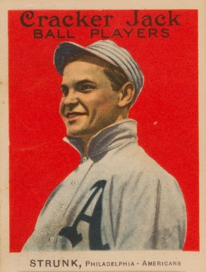 1914 Cracker Jack STRUNK, Philadelphia-Americans #33 Baseball Card