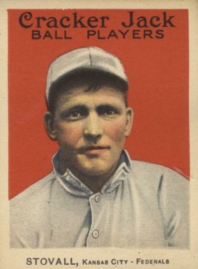1914 Cracker Jack STOVALL, Kansas City-Federals #11 Baseball Card