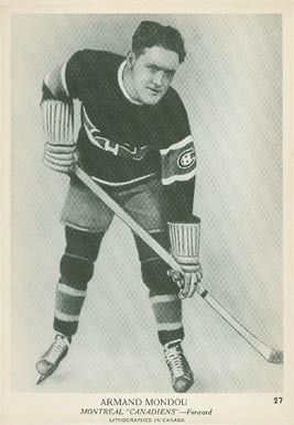 1939 O-Pee-Chee Armand Mondou #27 Hockey Card