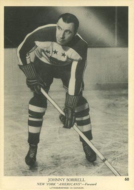 1939 O-Pee-Chee Johnny Sorrell #60 Hockey Card