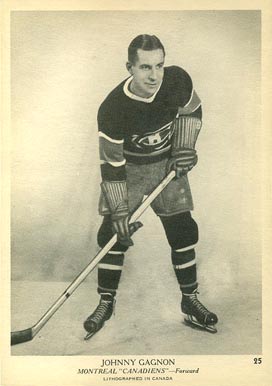 1939 O-Pee-Chee Johnny Gagnon #25 Hockey Card