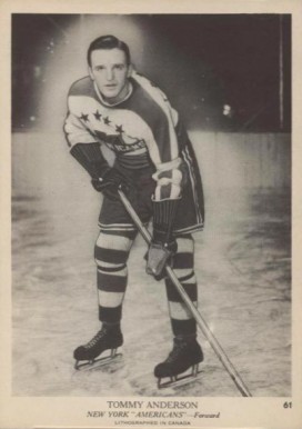 1939 O-Pee-Chee Tommy Anderson #61 Hockey Card