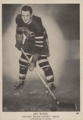 1939 O-Pee-Chee Art Wiebe #49 Hockey Card
