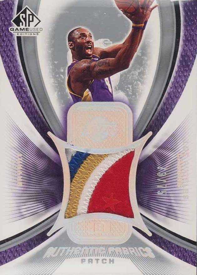 2005 SP Game Used Authentic Fabrics Kobe Bryant #AFP-KB Basketball Card