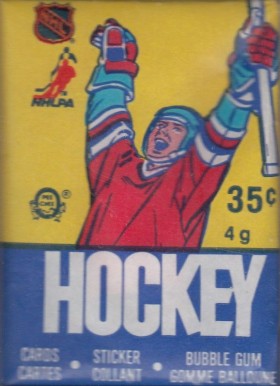 1980 Unopened Packs (1980's)  1983 O-P-Chee 25 Cent Wax Pack #83opc25wp Hockey Card