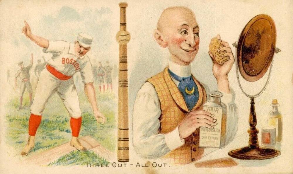 1893 W.Duke Sons & Co. Talk of the Diamond Three Out- All Out # Baseball Card