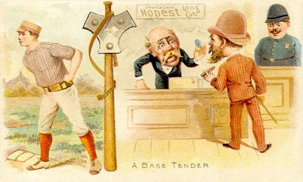 1893 W.Duke Sons & Co. Talk of the Diamond A Base Tender # Baseball Card