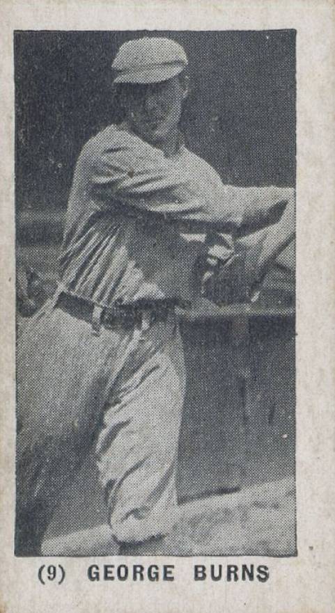 1928 Strip Card George H. Burns #9 Baseball Card