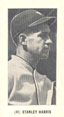 1928 Strip Card Stanley Harris #41 Baseball Card