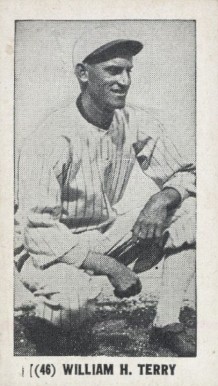 1928 Strip Card William H. Terry #46 Baseball Card