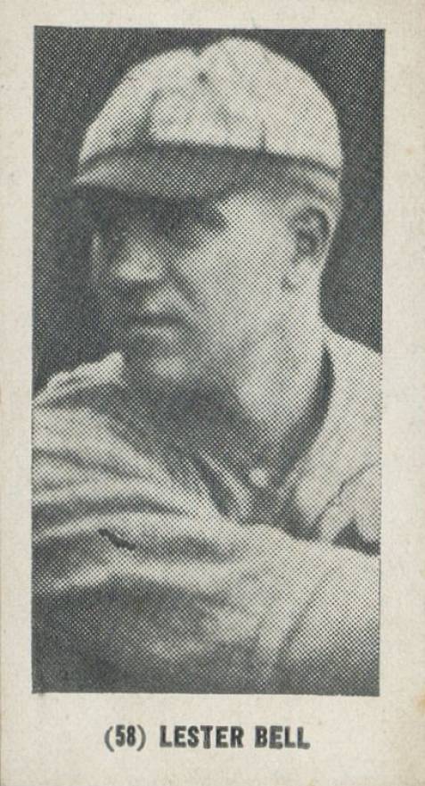 1928 Strip Card Lester Bell #58 Baseball Card