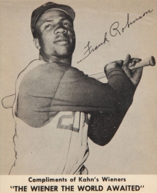 1958 Kahn's Wieners Frank Robinson # Baseball Card