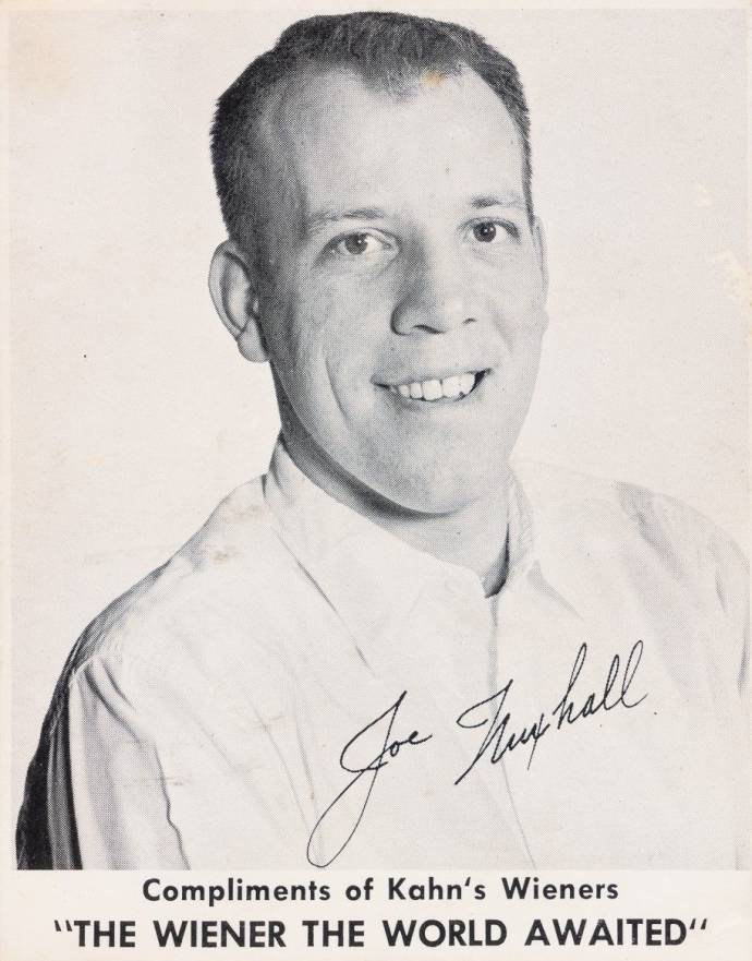 1955 Kahn's Wieners Joe Nuxhall # Baseball Card