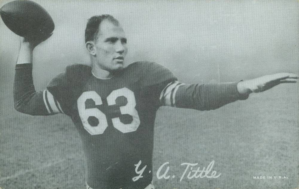 1948 Exhibits Y.A. Tittle # Football Card
