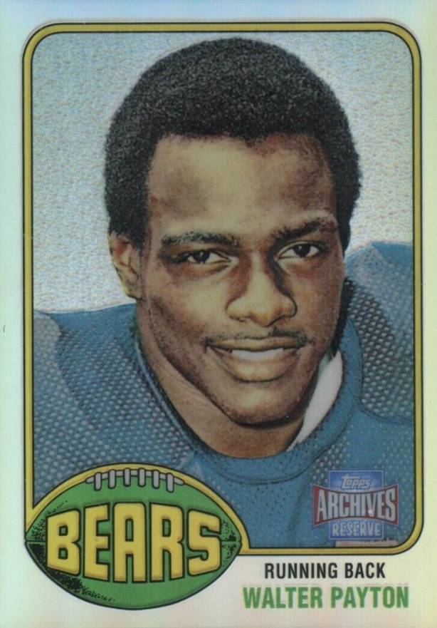 2001 Topps Archives Reserve Walter Payton #80 Football Card