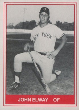 1982 TCMA Oneonta Yankees John Elway #13 Baseball Card