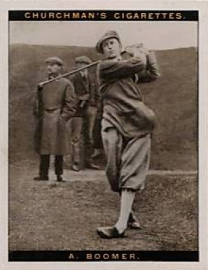 1928 W.A. & A.C. Churchman Famous Golfers Ser.of 12 A. Boomer #2 Golf Card