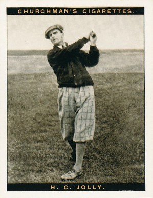 1928 W.A. & A.C. Churchman Famous Golfers Ser.of 12 H.C. Jolly #6 Golf Card