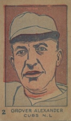 1926 Strip Card Grover Alexander #2 Baseball Card
