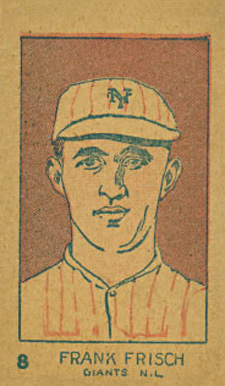 1926 Strip Card Frank Frisch #8 Baseball Card