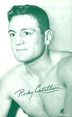 1948 Exhibits Boxing Rocky Castellani # Other Sports Card