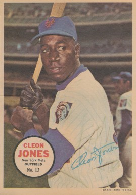 1967 Topps Pin-Ups Cleon Jones #13 Baseball Card