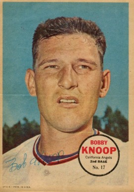 1967 Topps Pin-Ups Bobby Knoop #17 Baseball Card