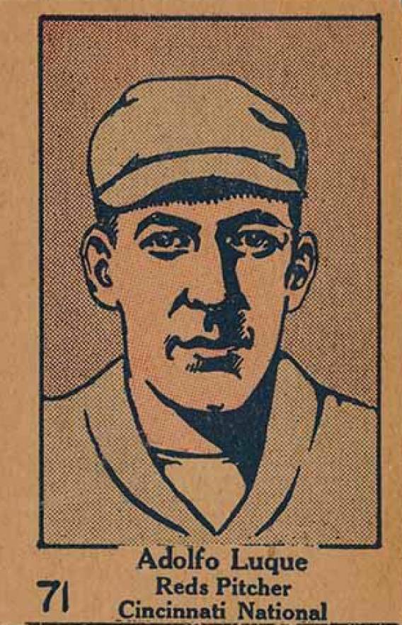 1928 Strip Card Adolfo Luque #71 Baseball Card