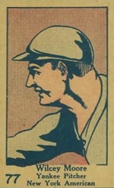 1928 Strip Card Wilcey Moore #77 Baseball Card