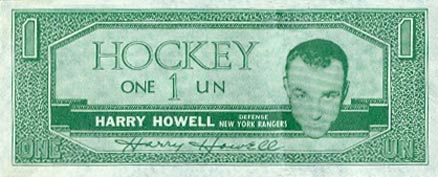 1962 Topps Bucks Harry Howell # Hockey Card