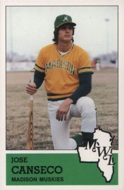 1983 Fritsch Madison Musketeers Jose Canseco #13 Baseball Card