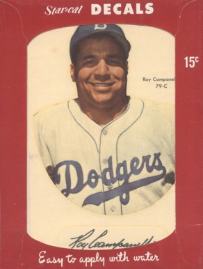 1952 Star-Cal Decals Type 1 Roy Campanella #79-C Baseball Card