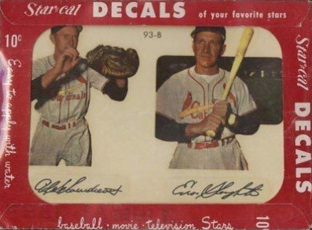 1952 Star-Cal Decals Type 2 Jansen/Maglie #90b Baseball Card