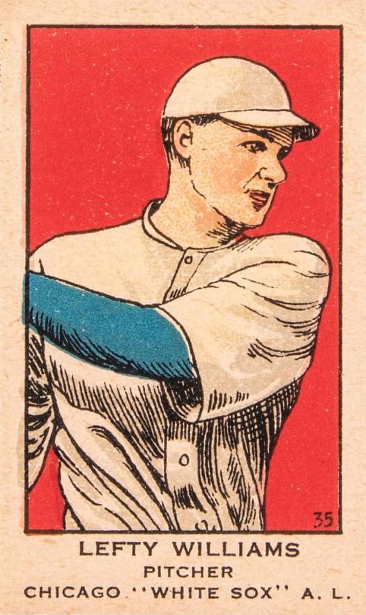 1919 Strip Card Lefty Williams #35 Baseball Card