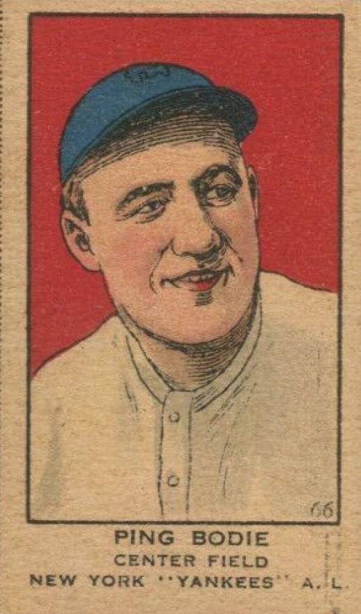 1919 Strip Card Ping Bodie #66 Baseball Card