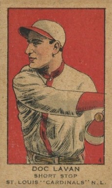 1919 Strip Card Doc Lavan #4 Baseball Card