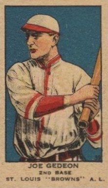 1919 Strip Card Joe Gedeon #39 Baseball Card