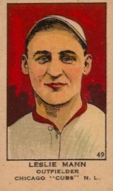 1919 Strip Card Leslie Mann #49 Baseball Card