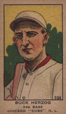 1919 Strip Card Buck Herzog #104 Baseball Card