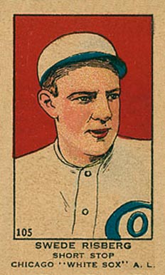 1919 Strip Card Swede Risberg #105 Baseball Card